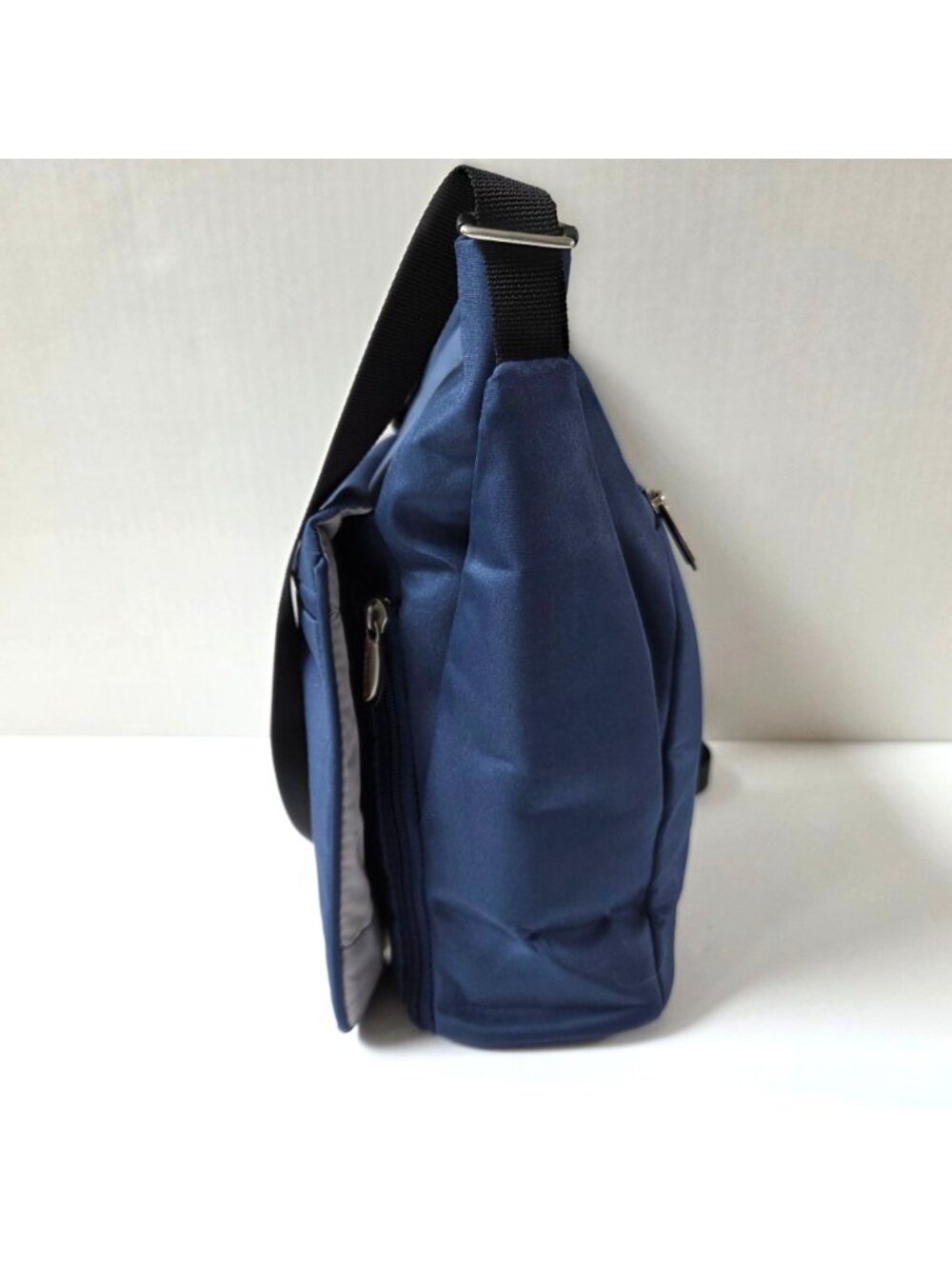 Travelon Purse Blue Expandable Crossbody Messenger Travel Organizer Bag - Picture 6 of 16